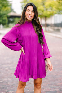 Express Your Joy Orchid Purple Pleated Dress – Shop the Mint