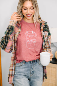 The Spice Of Life Coffee Marble Mauve Pink Graphic Tee