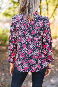 cute floral blouse