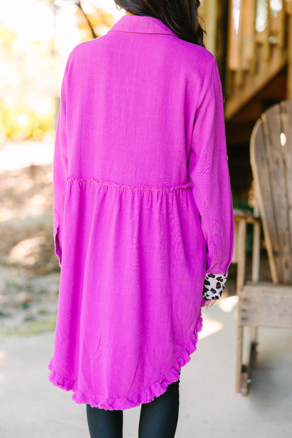 Have Your Attention Mulberry Purple Tunic