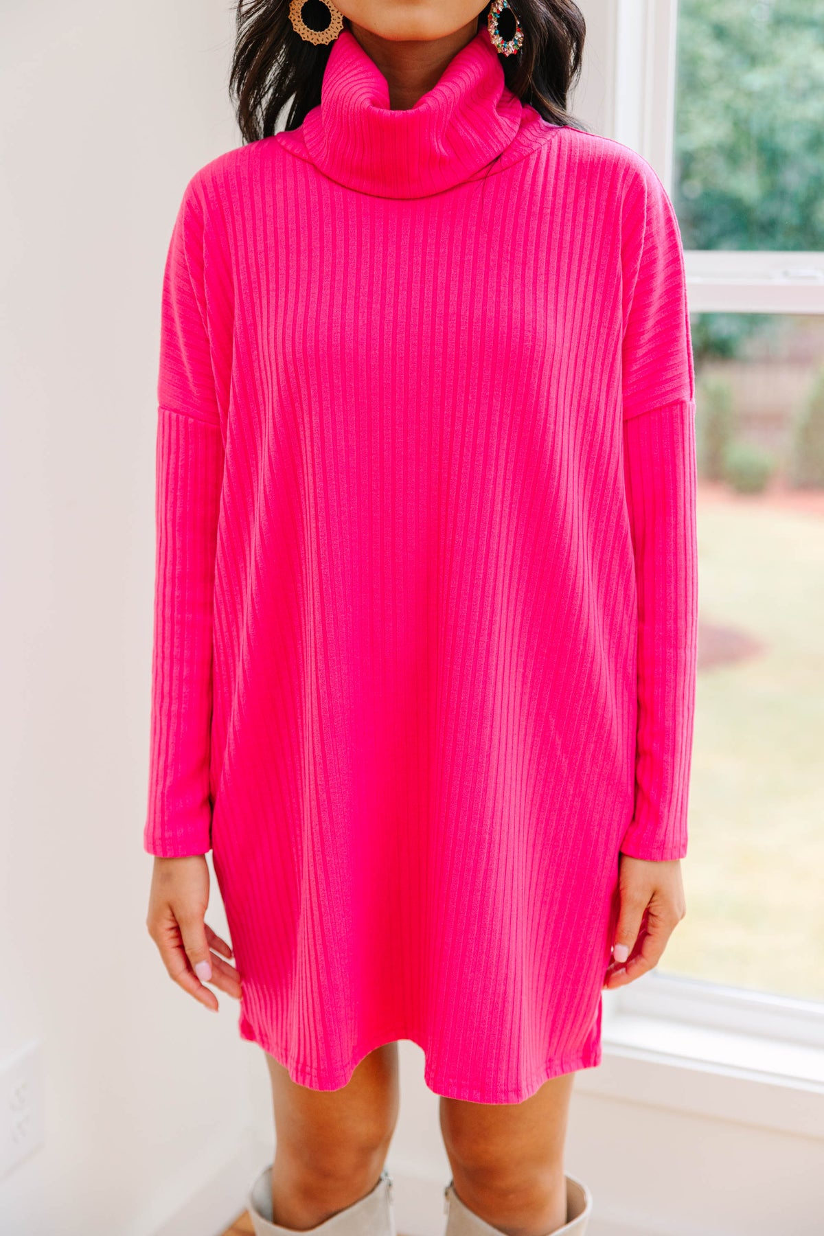 Hot Turtleneck Dress Outfit Pink Knit Sweater Dress Just Imagine It Fuchsia Pink Sweater Dress Shop Hot Turtleneck Dress Outfit Pink Knit Sweater Dress Just Imagine It Fuchsia Pink Sweater Dress Shop