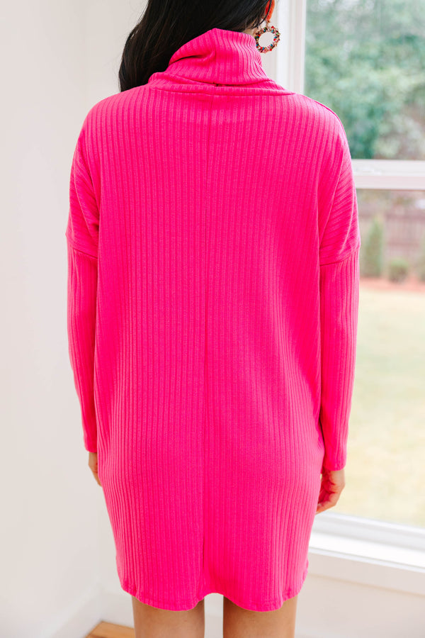 pink sweater dress for women
