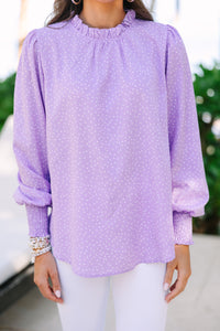polka dot blouse, ruffled blouse, workwear, online boutique