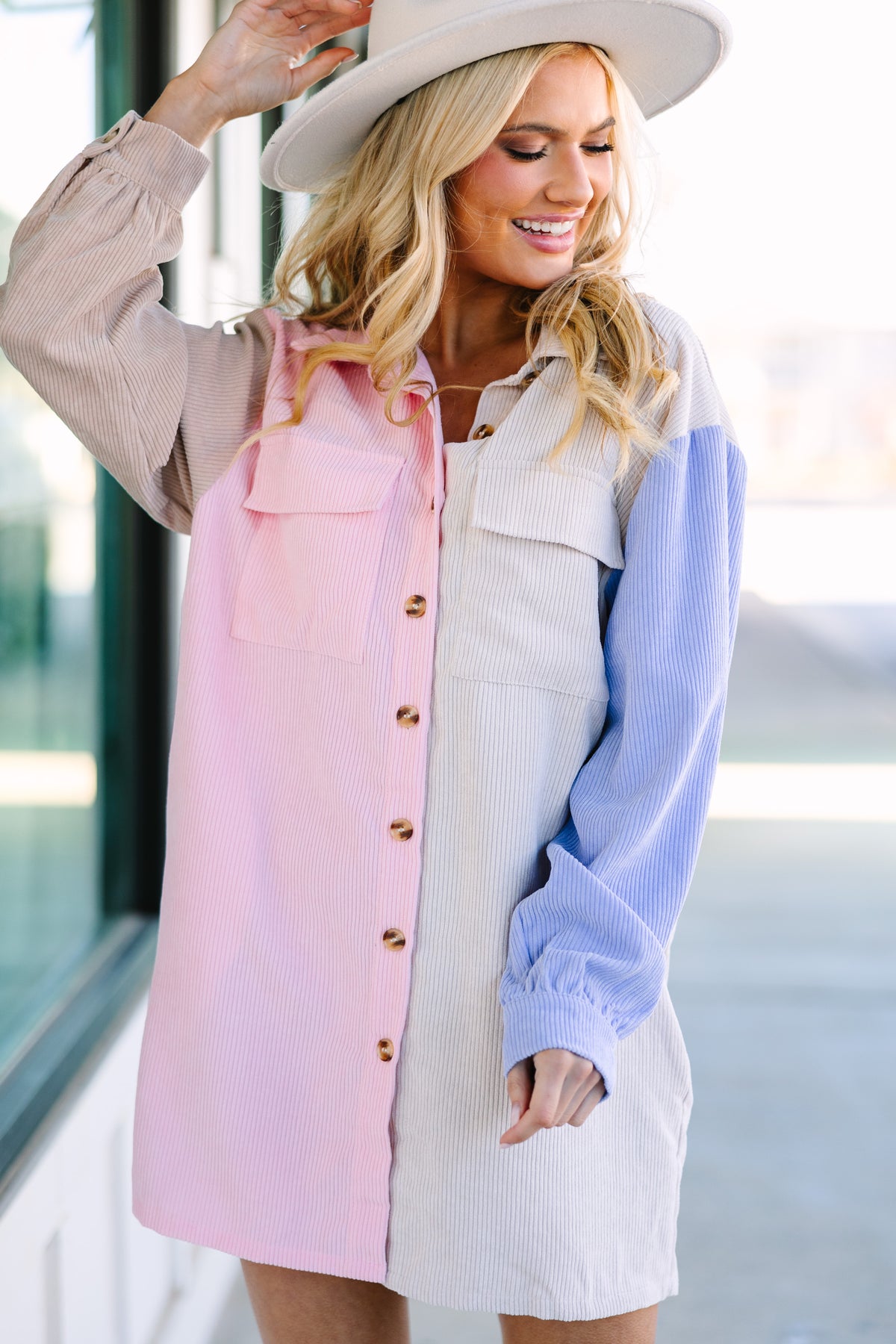 Pink Colorblock Tell Me Everything Pink Colorblock Dress – Shop the Mint