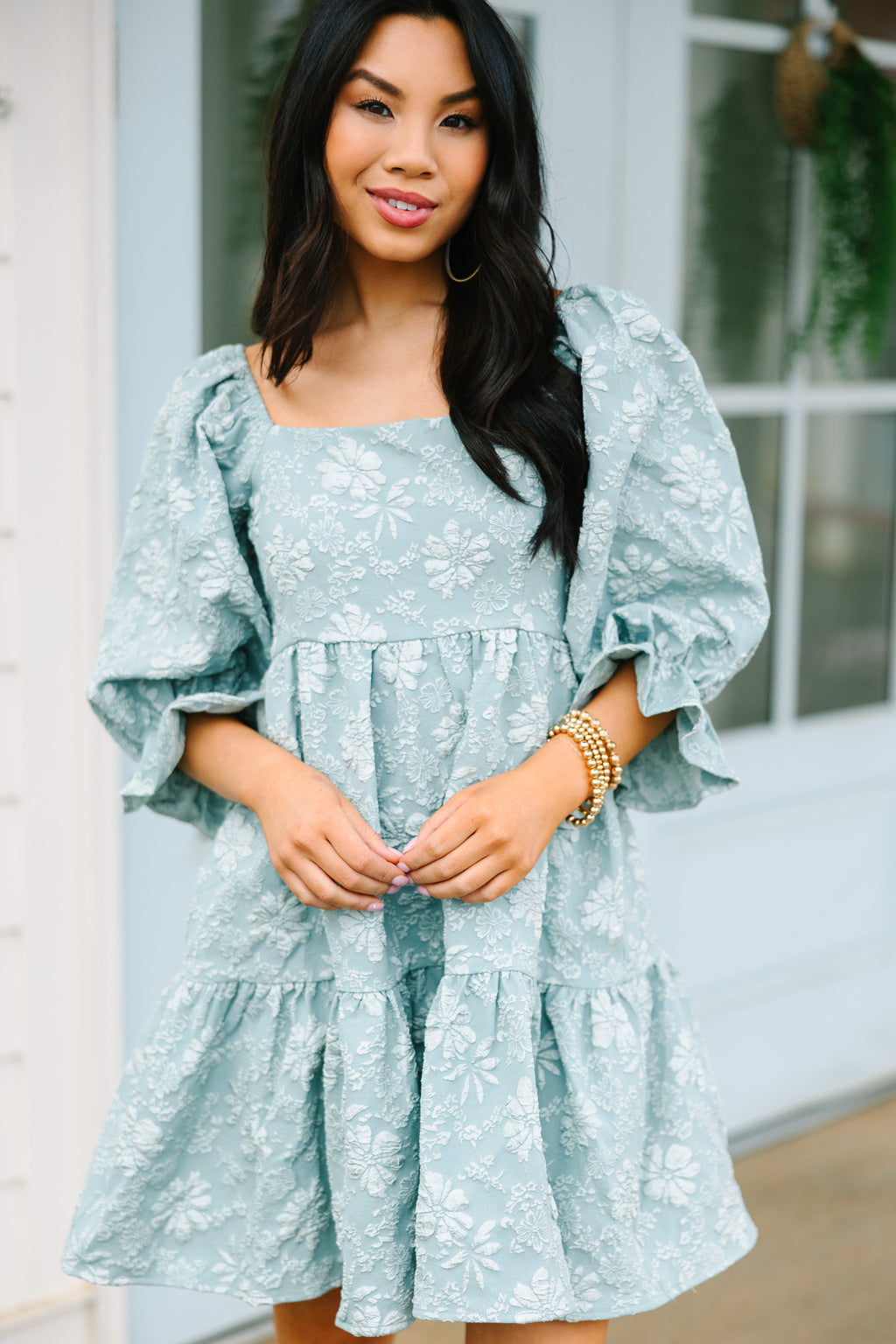 Think It Through Sage Green Babydoll Dress#N# #N# #N# #N# –#N# Shop The