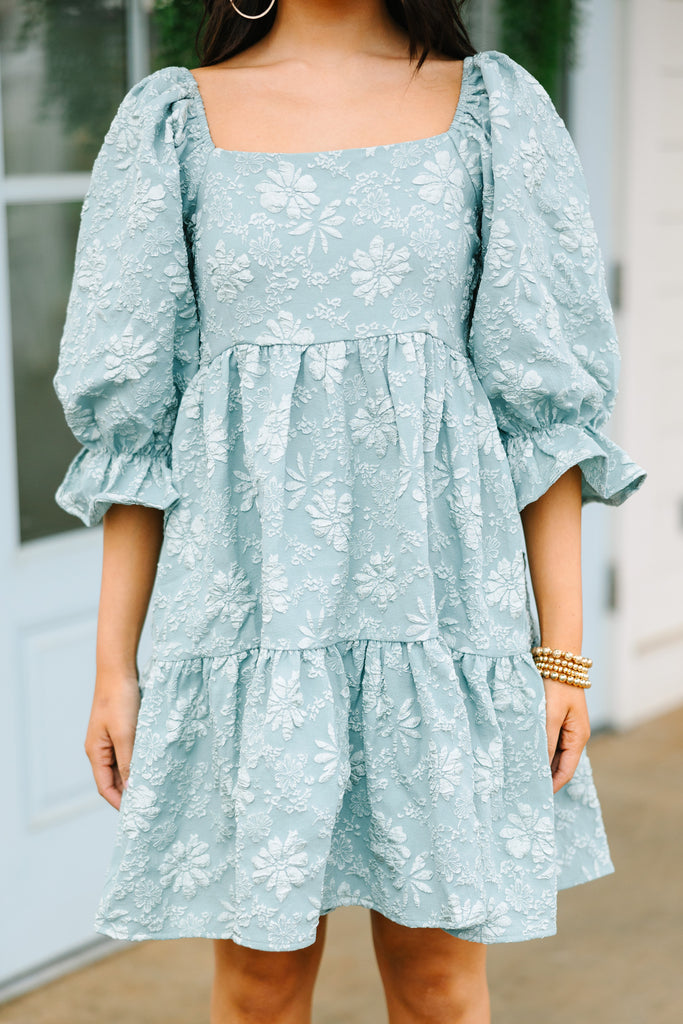 Think It Through Sage Green Babydoll Dress – Shop the Mint