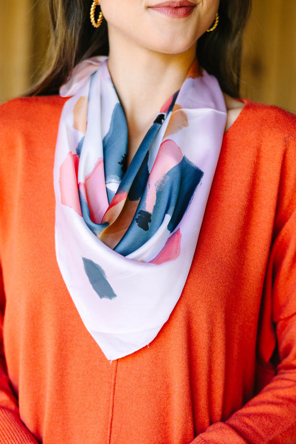 No End In Sight Multicolored Abstract Scarf