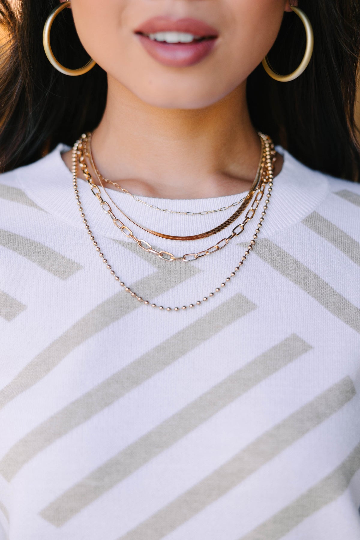 Wait Chain Wait And See Gold Layered Chain Necklace – Shop the Mint