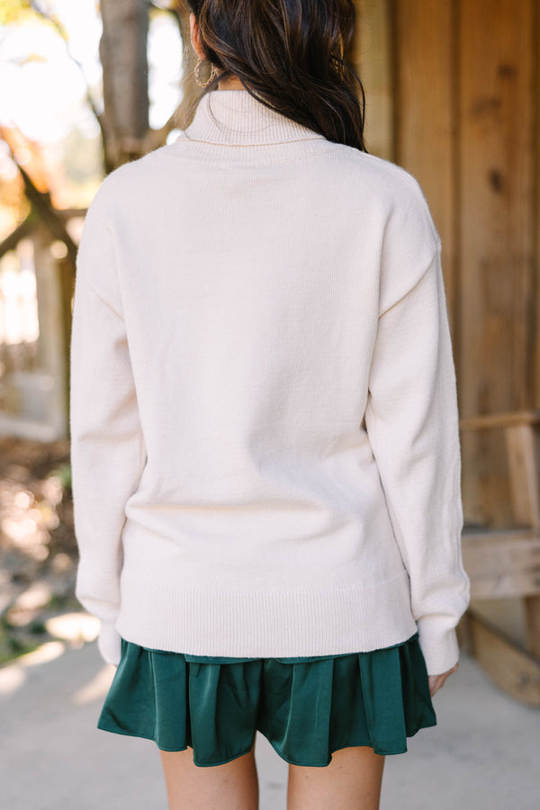 cute women's turtleneck sweater