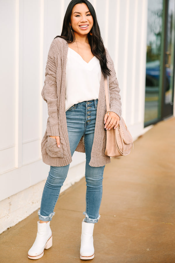 classic cable knit sweater