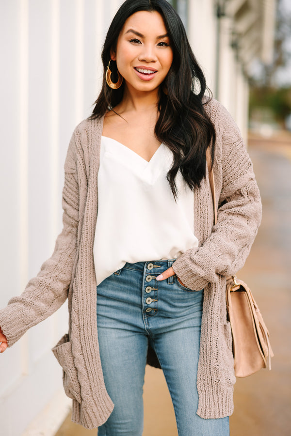 classic cable knit sweater