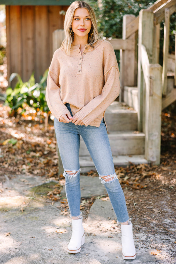 Where To Now Brown Confetti Sweater – Shop the Mint