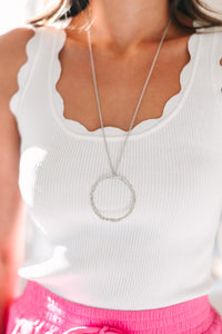 As Always Silver Pendant Necklace