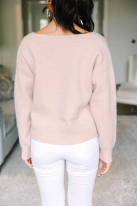 Feeling Your Best Self Blush Pink Sweater