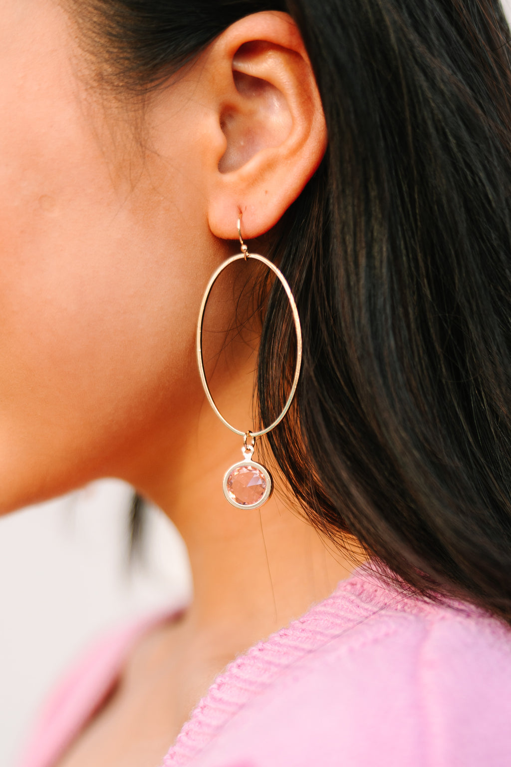 Light Pink And Hot Pink Dragonfly Earrings - GemStella