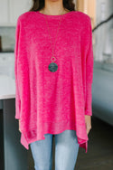 Always Fun Fuchsia Pink Brushed Knit Tunic – Shop the Mint