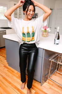 Cheers To You White Graphic Tee