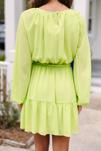 Prove You Right Neon Green Dress