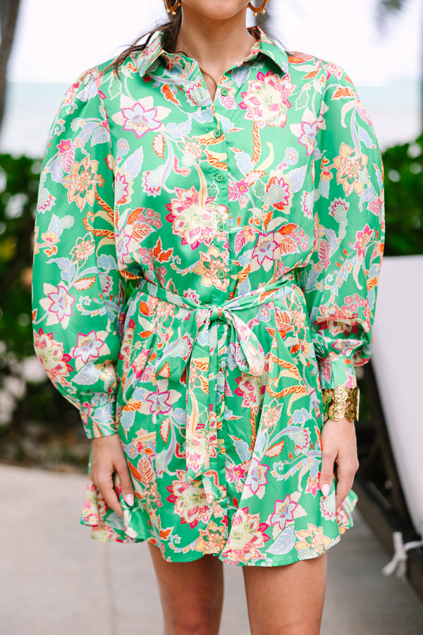 Stay On The Line Green Floral Dress Shop the Mint Stay On The Line Green Floral Dress Shop the Mint
