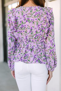 feminine floral blouse