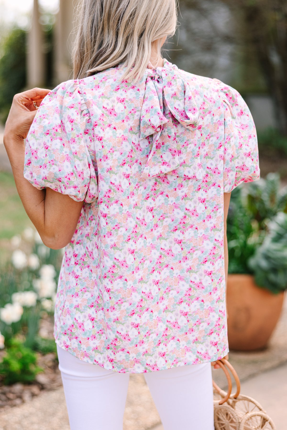 What You Need Pink Ditsy Floral Blouse – Shop the Mint