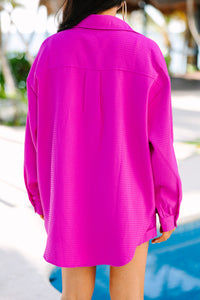 Think Of Me Orchid Pink Shacket