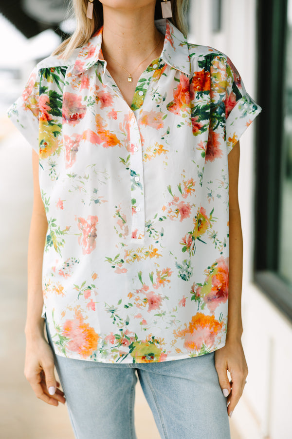 Here For You Off White Floral Blouse – Shop the Mint