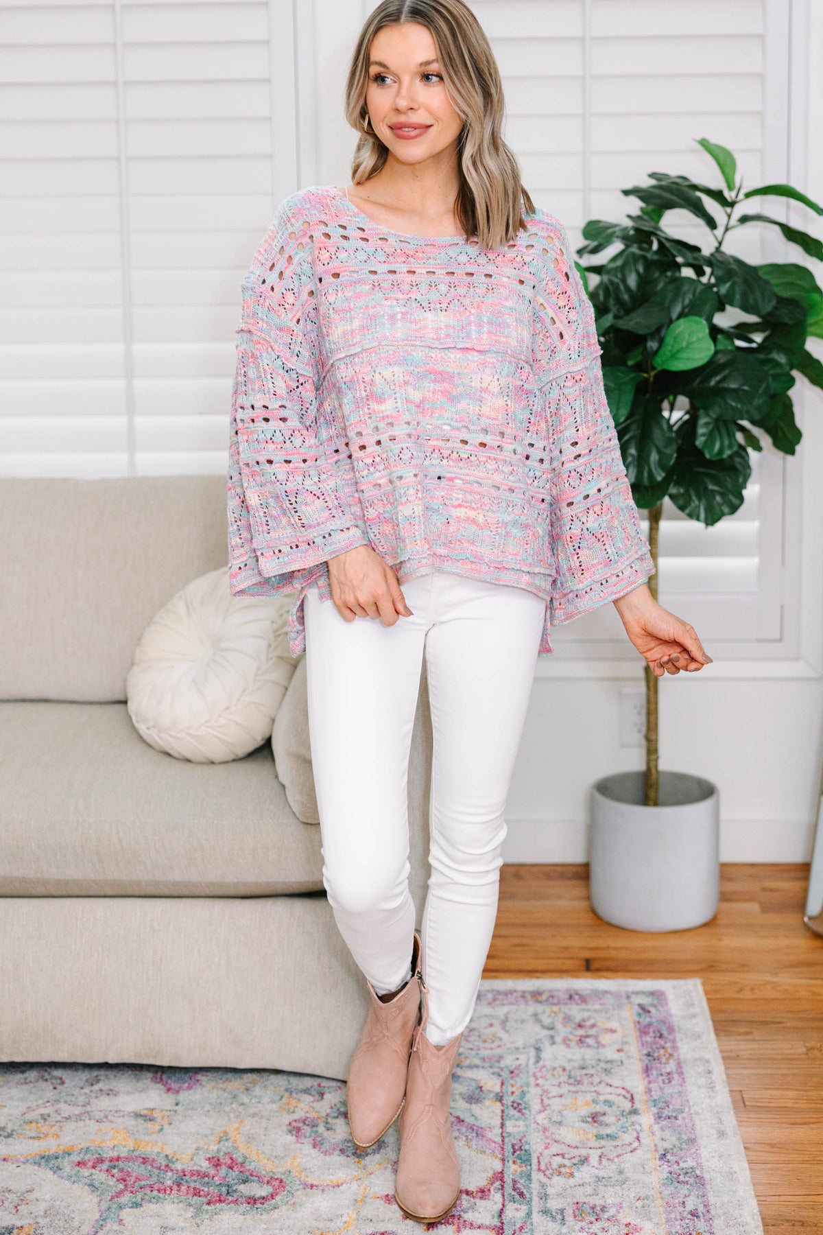 Loving You Cotton Candy Pink Sweater Shop the Mint