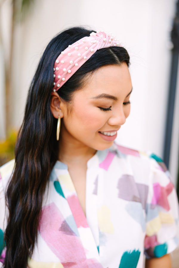Send Your Love Hot Pink Pearl Headband – Shop the Mint