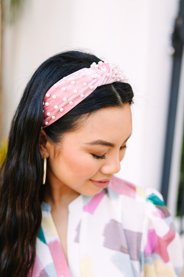 Show Your Love Pink Pearl Headband