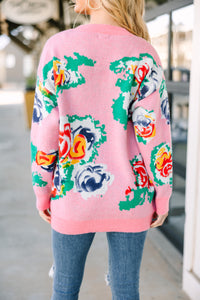 floral sweaters, pink floral sweaters, cute sweaters, spring sweaters
