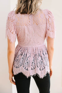 feminine lace blouse