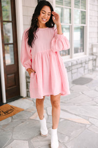 Live Free Pink Cotton Dress