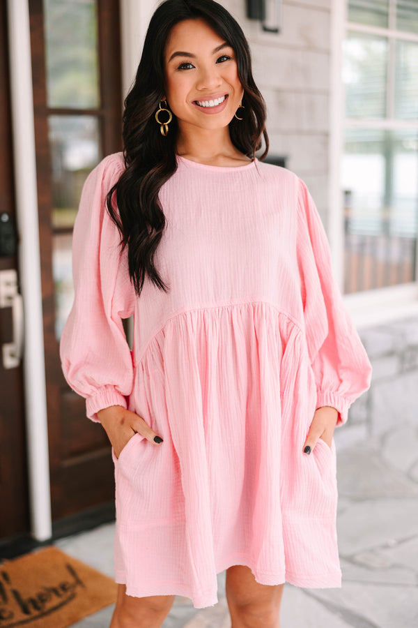 Live Free Pink Cotton Dress