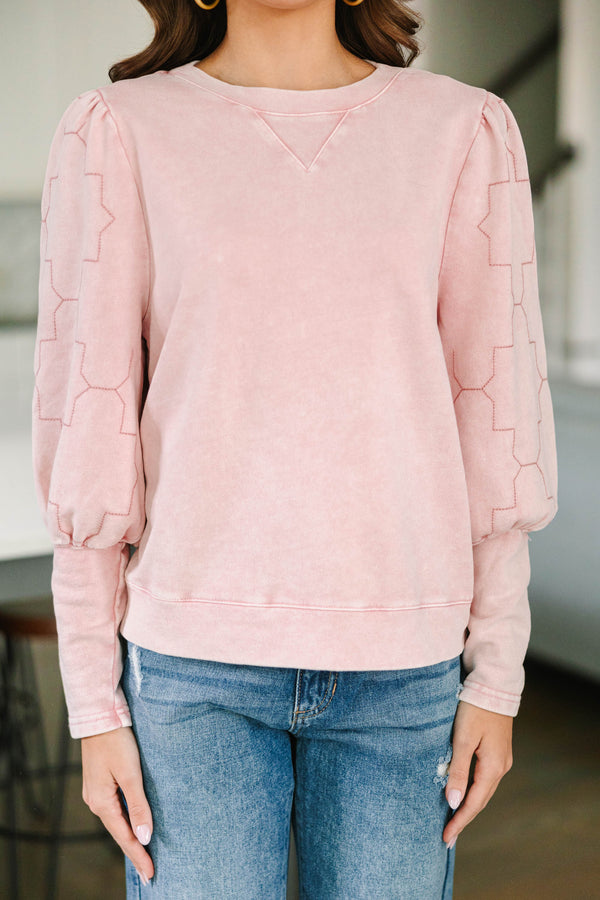 Looking For You Light Pink Sweater