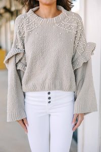 trendy pearl sweater