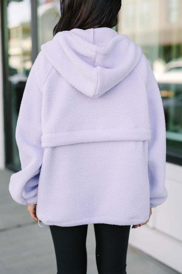 cozy sherpa hoodie