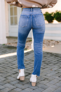 KanCan: Up To Fate Medium Wash High Waist Straight Jeans