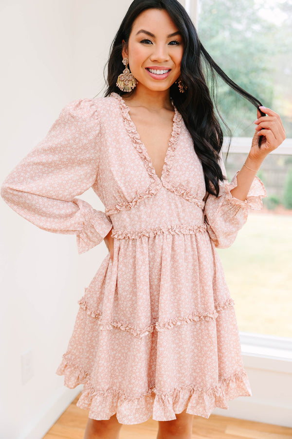 Make Your Play Mauve Pink Ditsy Floral Dress – Shop the Mint