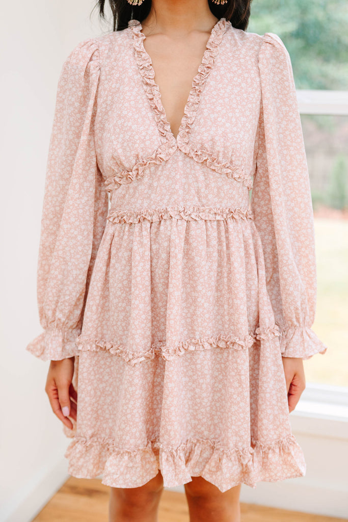 Make Your Play Mauve Pink Ditsy Floral Dress – Shop the Mint