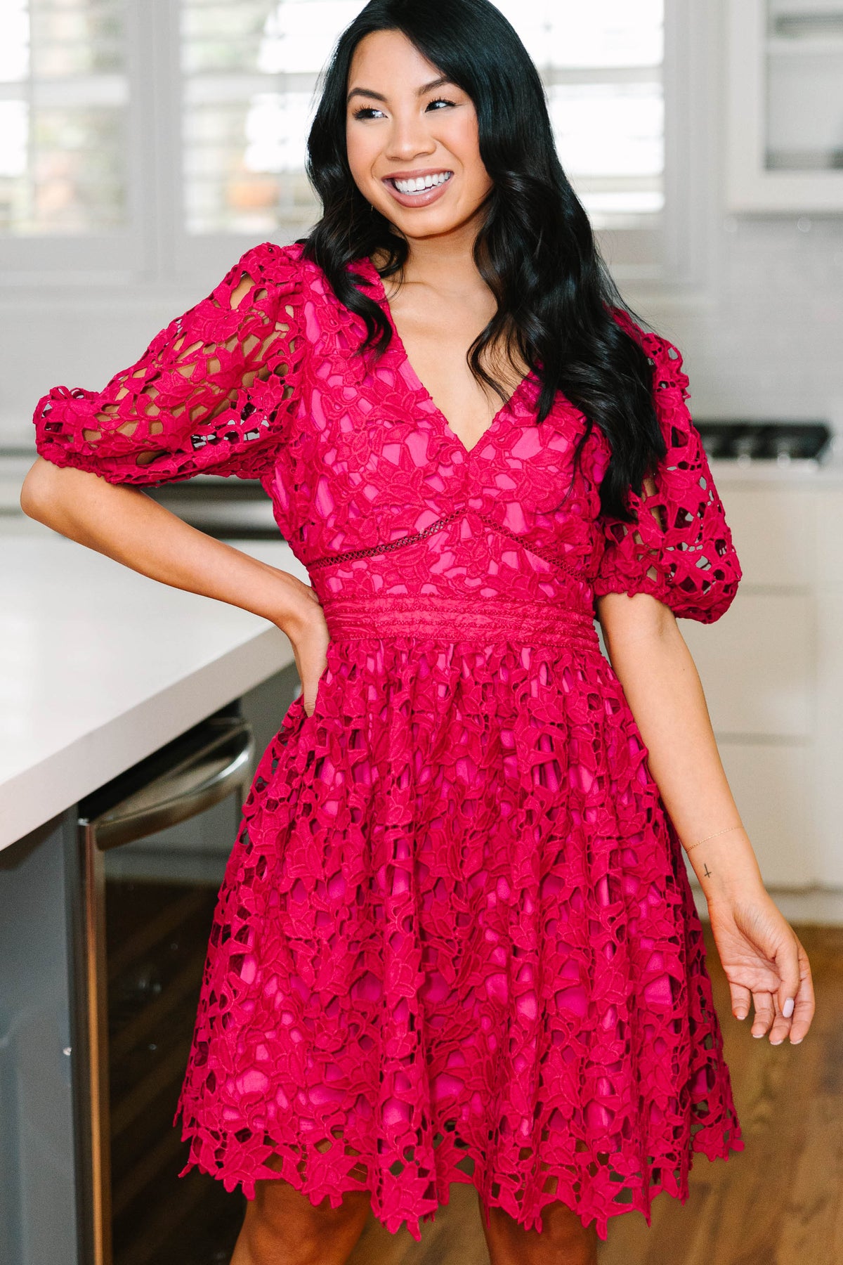 express pink lace dress Take Confidence Deep Fuchsia – Shop the Mint HEXMAS-ID-07122020-CL Best Dressy-Casual Outfits For The dress features a Flavor:Bleu Cheese
