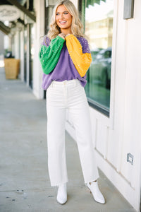 mardi gras sweater