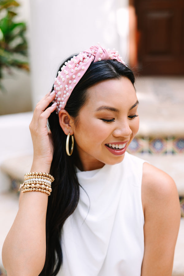 Send Your Love Hot Pink Pearl Headband – Shop the Mint