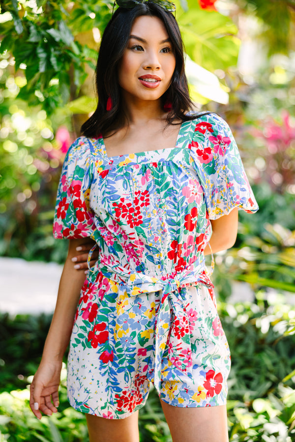 Can't Say No White Floral Romper – Shop the Mint