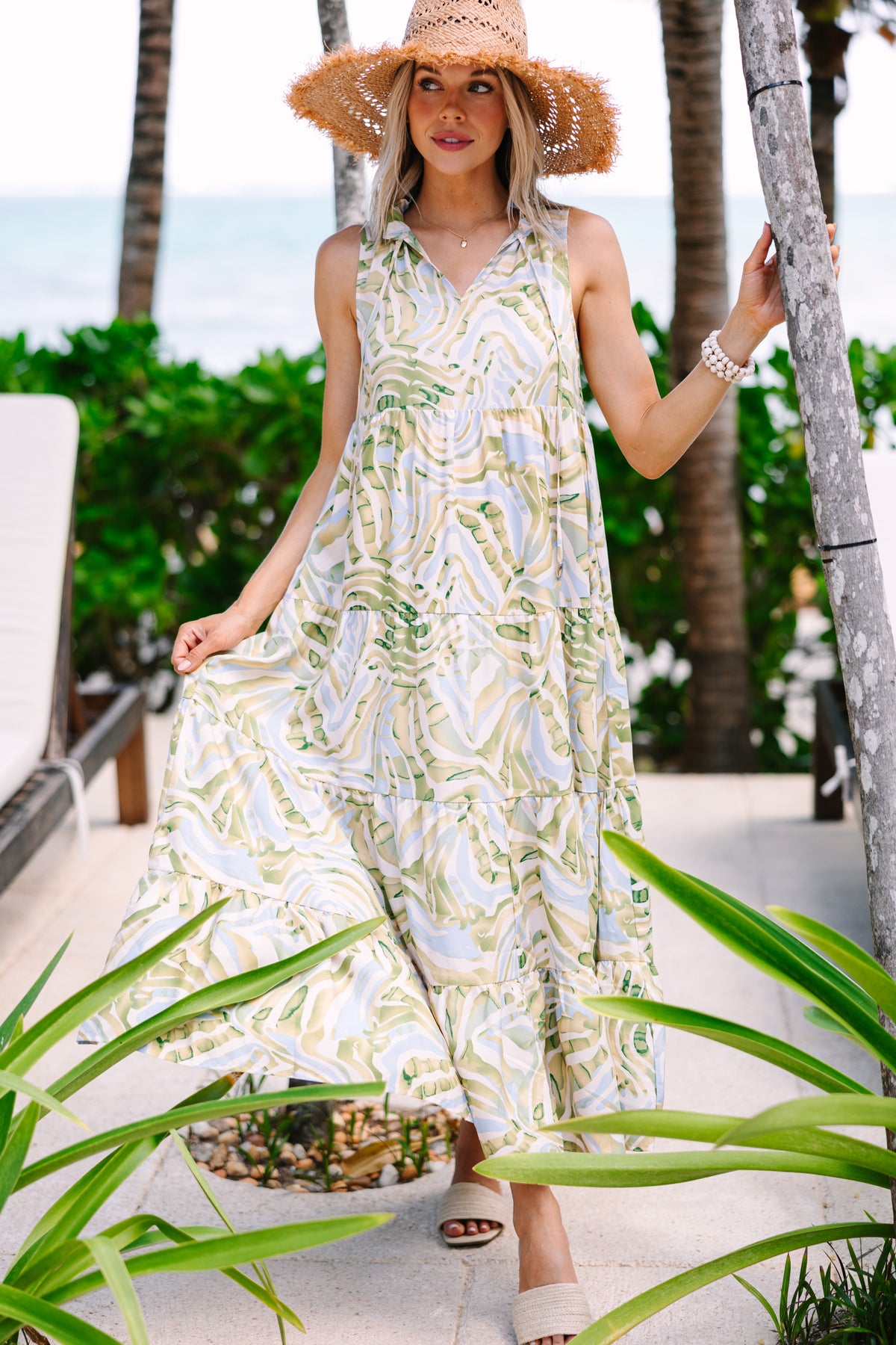 Know You Better Green Abstract Maxi Dress – Shop the Mint
