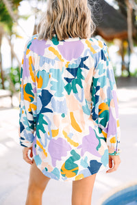 Can't Go Wrong Blue Abstract Blouse – Shop the Mint