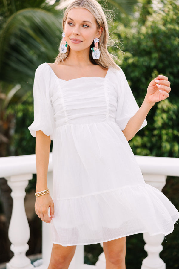 Say I Do White Babydoll Dress Shop the Mint Say I Do White Babydoll Dress Shop the Mint