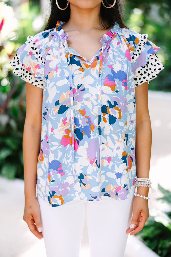 CILJE Blouse - Blue Mint mix