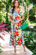 Odds Are In Your Favor Off White Floral Midi Dress – Shop the Mint