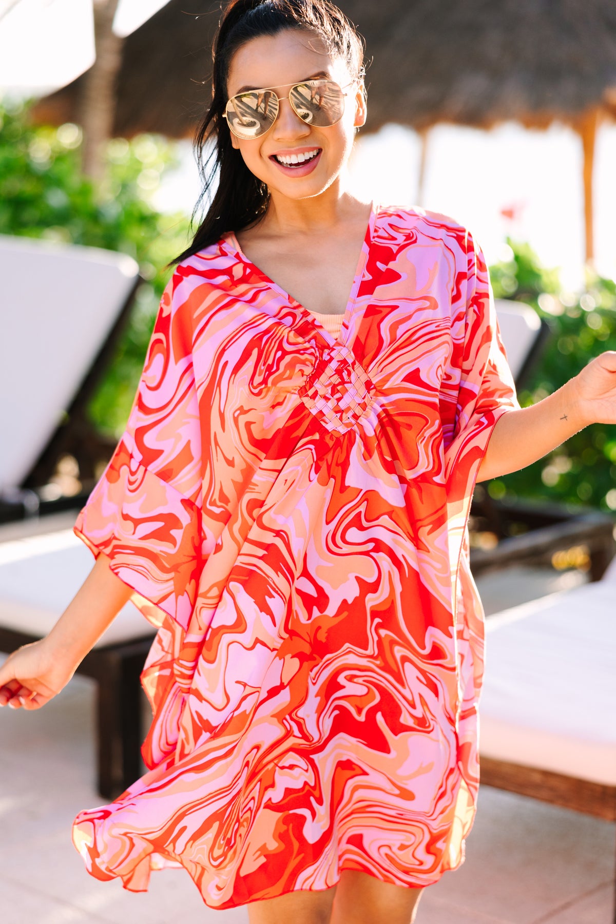 Palm Springs Queen Red Marble CoverUp Shop the Mint